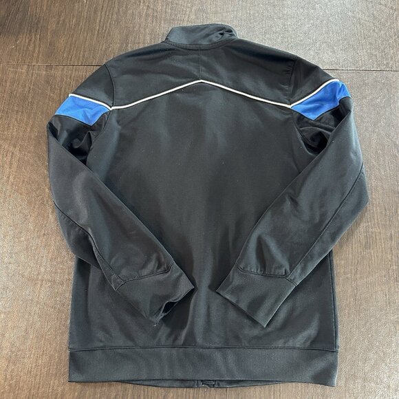 NFL Detroit Lions Youth Black and Blue Zip-up Track Style Sweatshirt. Sz Medium - Picture 10 of 10